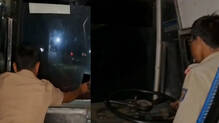 karnataka-government-bus-mobile-phone-headlight