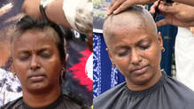 lpst-rank-holders-protest-shave-heads-indefinite-hunger-strike-kerala
