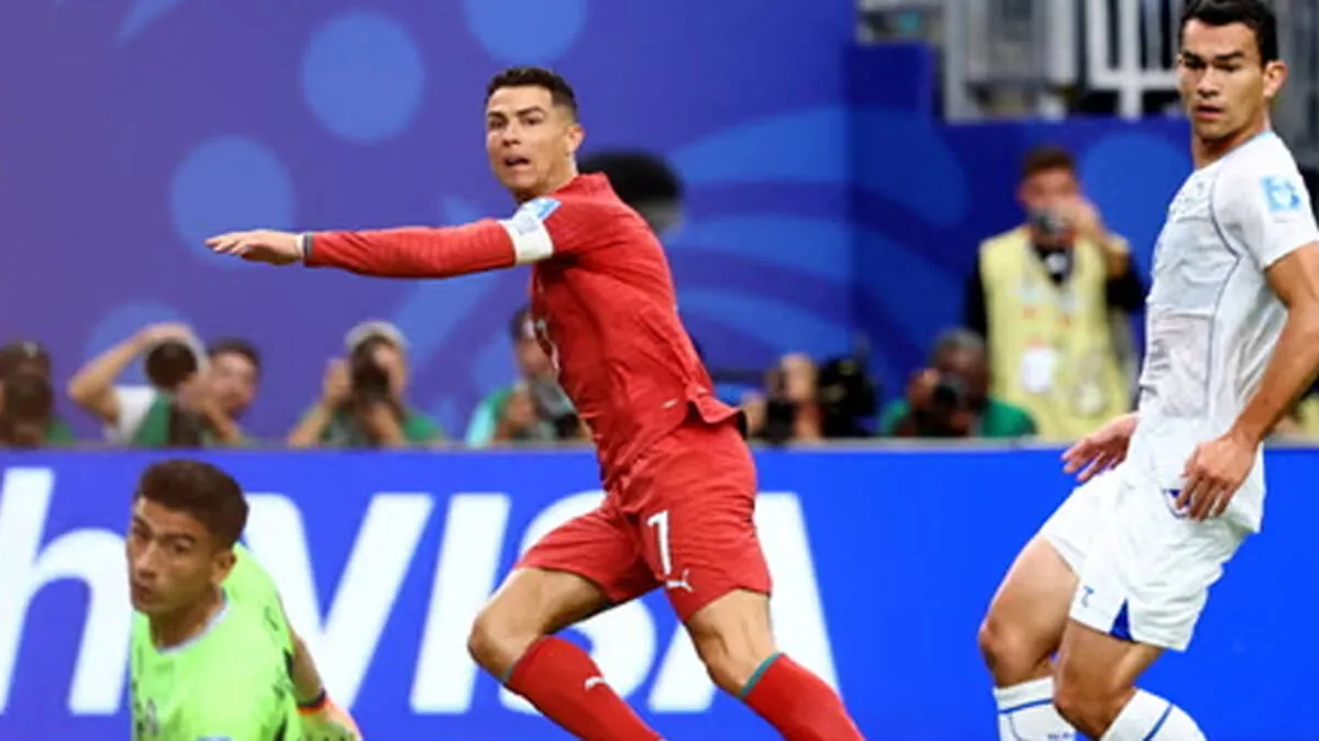 Cristiano Ronaldo scores twice to make World Cup history as Portugal beat Uzbekistan 5-0